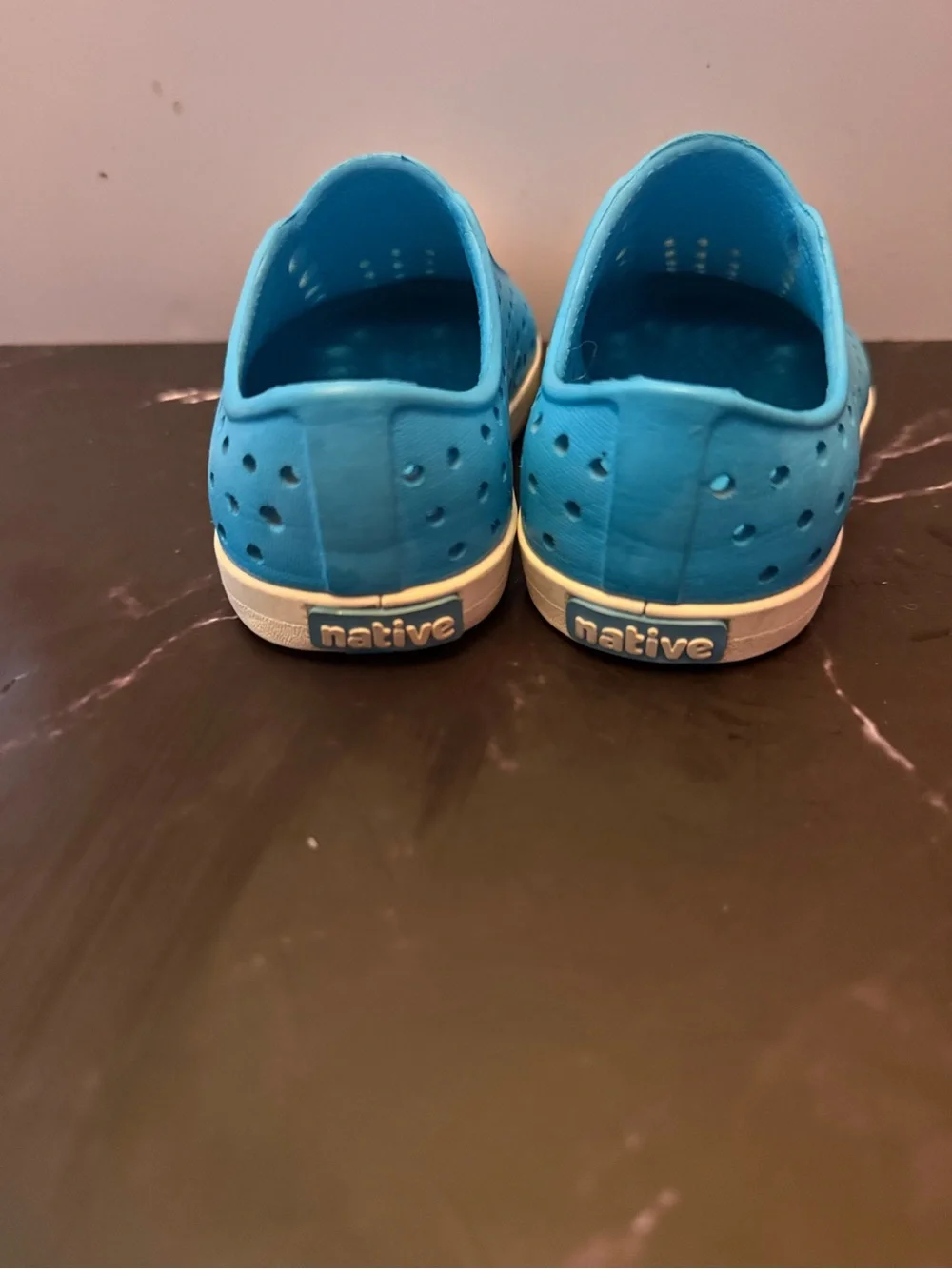 Native Kids Water Shoe - Blue/White Slip-On